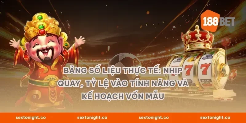 Bảng số liệu thực tế: nhịp quay, tỷ lệ vào tính năng và kế hoạch vốn mẫu